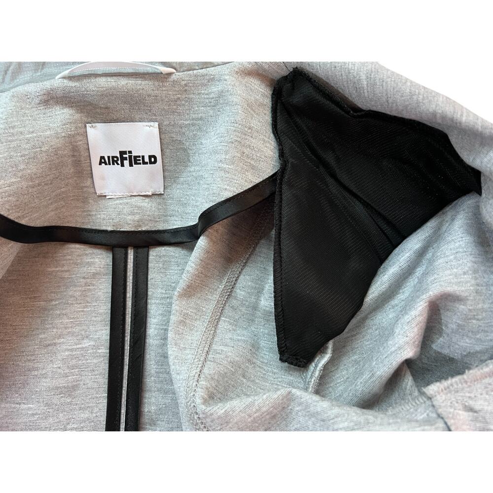 Airfield Jacket Womens Full Zip Fitted Faux Pockets Round Neck Measures Small - Picture 10 of 14